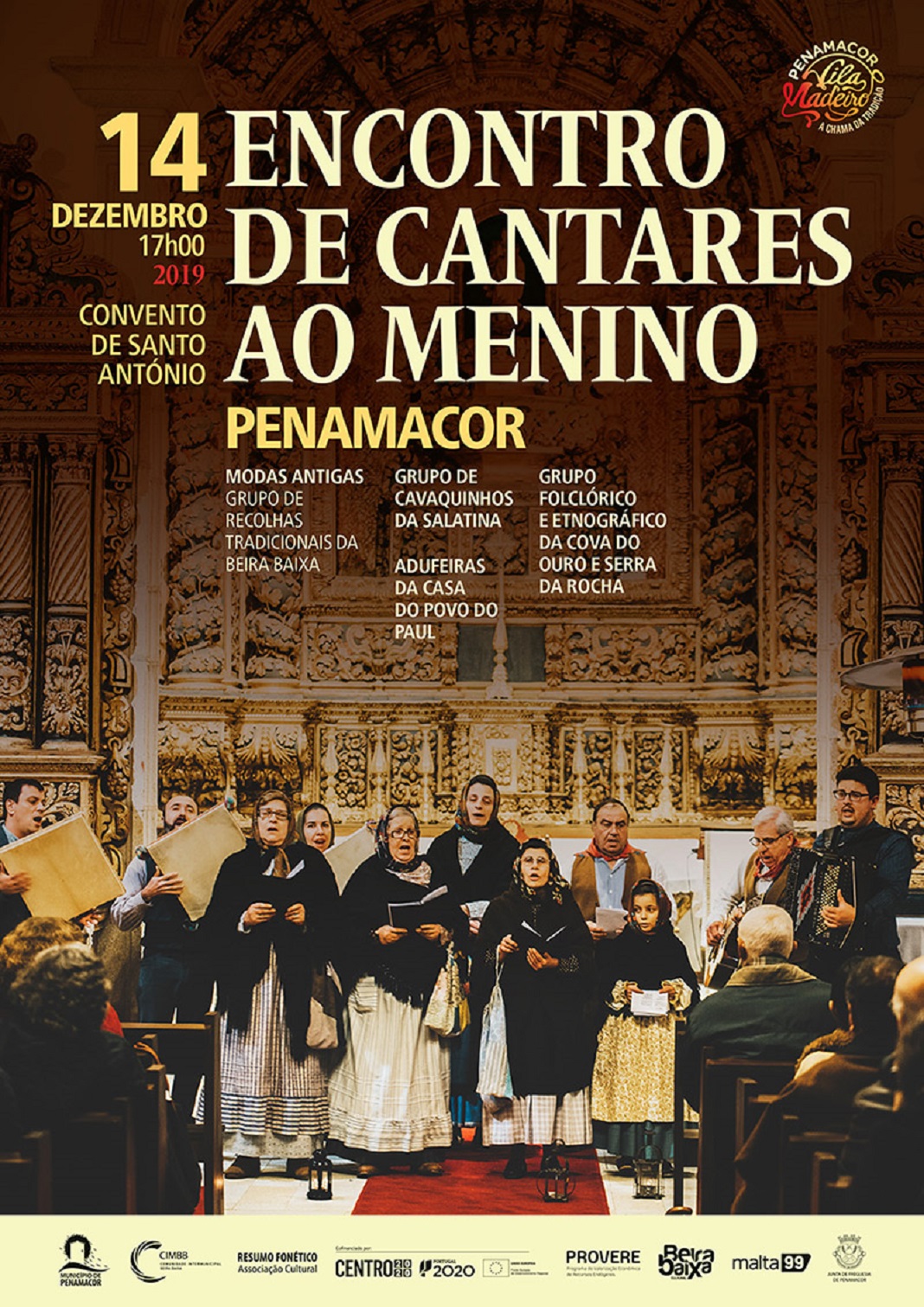 Encontro de Cantares ao Menino no Convento de Santo António em Penamacor