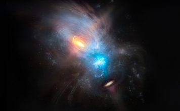 Imagem de dois buracos negros numa colisão galáctica teve colaboração de investigador português