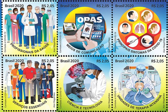 Correios do Brasil e OPAS lançam selos COVID-19