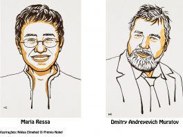 Prémio Nobel da Paz de 2021 atribuído aos jornalistas Maria Ressa e Dmitry Muratov