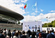 Hasteada bandeira das Nações Unidas, em Lisboa, assinalando Conferência dos Oceanos