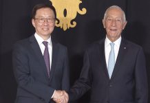 Marcelo recebe Han Zheng, Vice-Presidente da China, em Belém