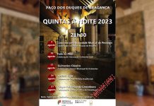 Paço dos Duques de Bragança nas noites das quintas em agosto