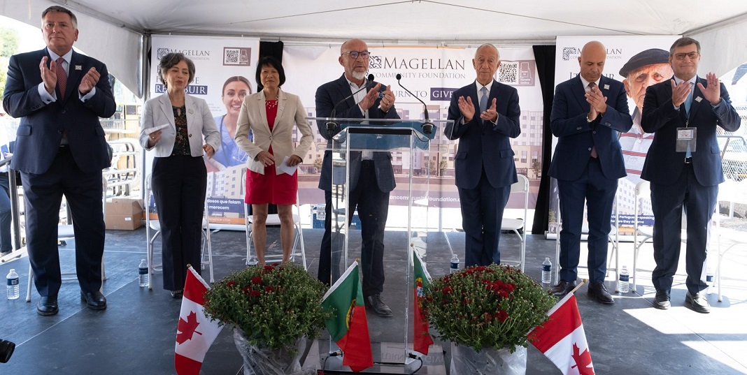 Cerimónia de lançamento da primeira pedra do Centro Magellan em Toronto - Presidência da República Portuguesa