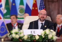 Charles Michel defende no Cairo solução de dois Estados para conflito na Palestina