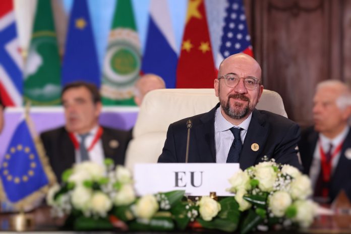 Charles Michel defende no Cairo solução de dois Estados para conflito na Palestina