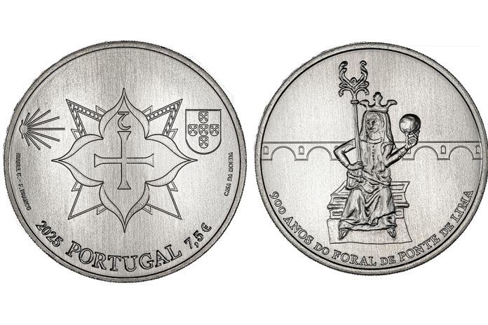 Banco de Portugal lança moeda de coleção “900 anos do foral de Ponte de Lima”