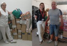 Bens alimentares e de higiene doados à Associação Cultural e de Solidariedade Social de Regadas e Delegação de Fafe da Cruz Vermelha