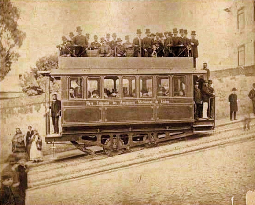 Elevador da Glória em 1915