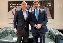 André Ventura candidato à Presidência da República vai ao Clube dos Pensadores