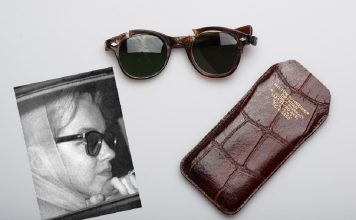 Marilyn Monroe’s original pair of sunglasses with leather case and original vintage