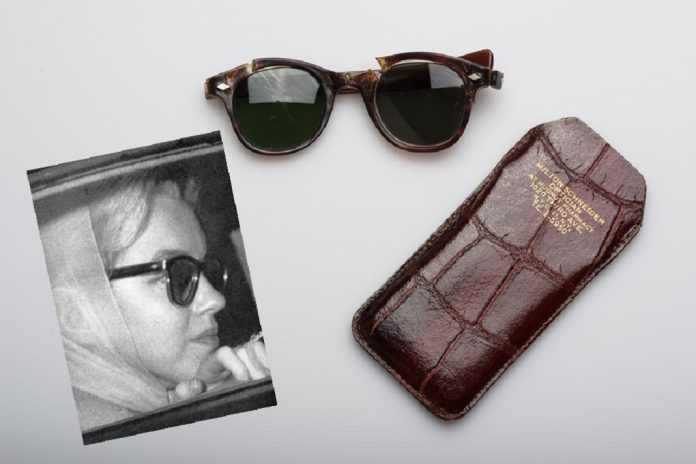 Marilyn Monroe’s original pair of sunglasses with leather case and original vintage