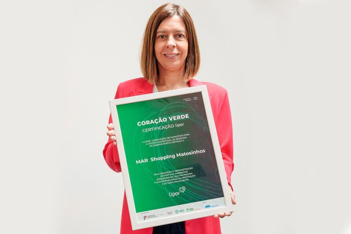 MAR Shopping Matosinhos recebe da LIPOR certificação “Coração Verde” MAR Shopping Matosinhos recebe da LIPOR certificação “Coração Verde”