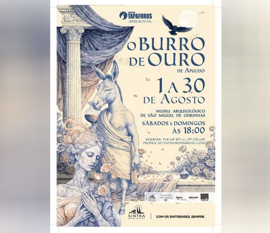 “O Burro de Ouro” no palco do Museu Arqueológico de São Miguel Odrinhas, Sintra, pelo Grupo de Teatro TapaFuros “O Burro de Ouro” no palco do Museu Arqueológico de São Miguel Odrinhas, Sintra, pelo Grupo de Teatro TapaFuros
