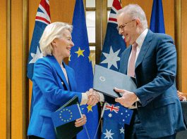 UE e Austrália concluem Acordo de Comércio Livre e Parceria em Segurança e Defesa